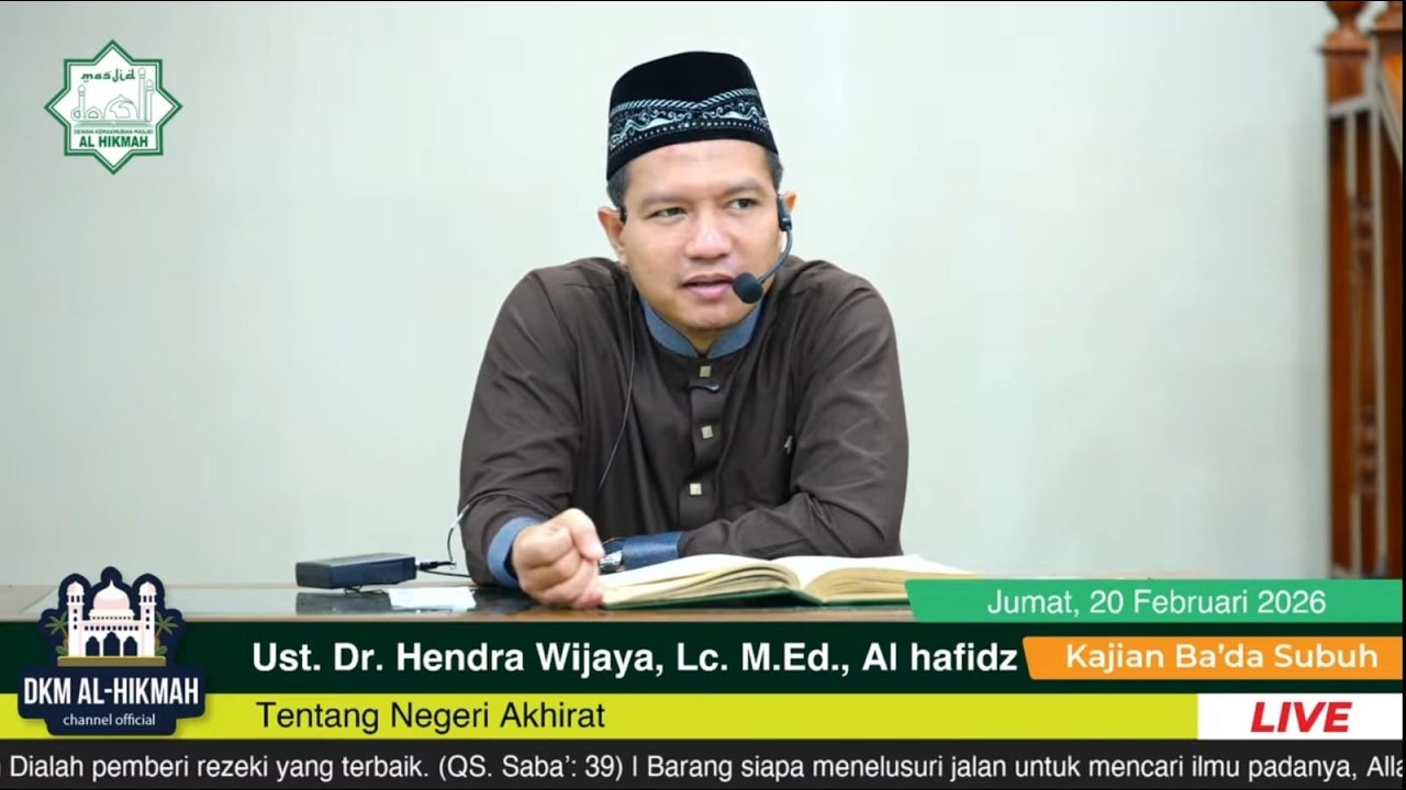 LIVE | 9 Amalan yang Menyelamatkan Kita dari Api Neraka - Ust. Dr. Hendra Wijaya, Lc. M.Ed., Alhafiz
