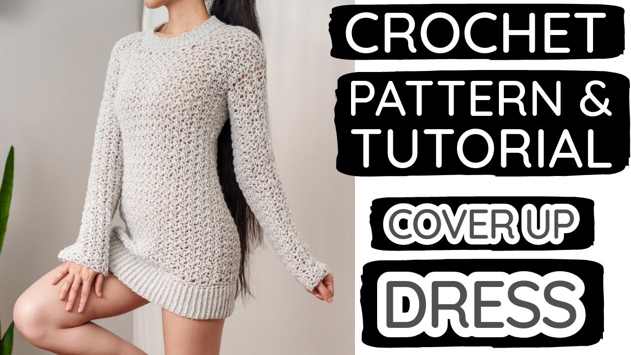 How to Crochet a Cute Beach Cover Up Dress | Pattern & Tutorial DIY