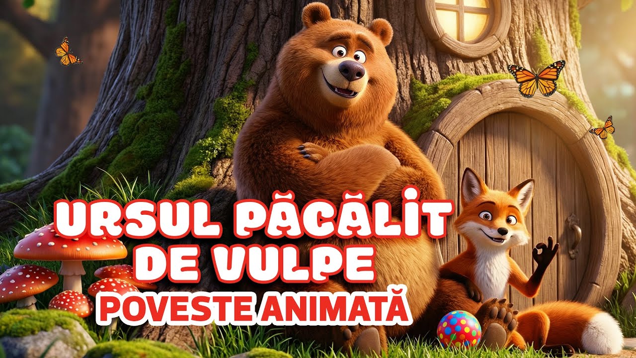 Ursul Păcălit de Vulpe | Poveste Animată pentru Copii