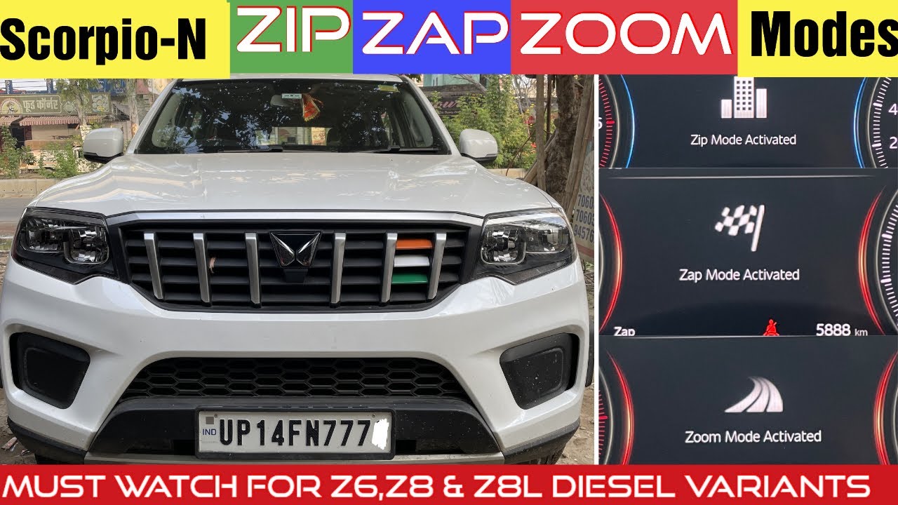 Scorpio-N | Drive Modes ZIP-ZAP-ZOOM कैसे Select करें?