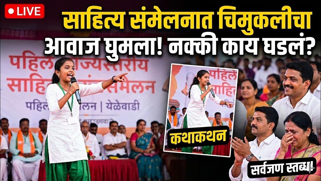 पहिले राज्यस्तरीय साहित्य संमेलन |LIVE || येळेवाडी #ncp