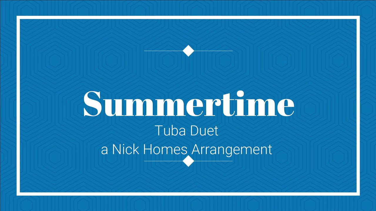 Summertime Tuba Duet - w/ Jazz Duets