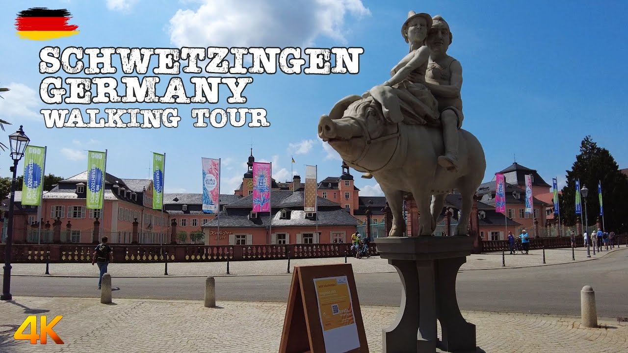 Schwetzingen, Germany - Walking Tour 4k - 2023 - Residence of the Elector of the Palatinate