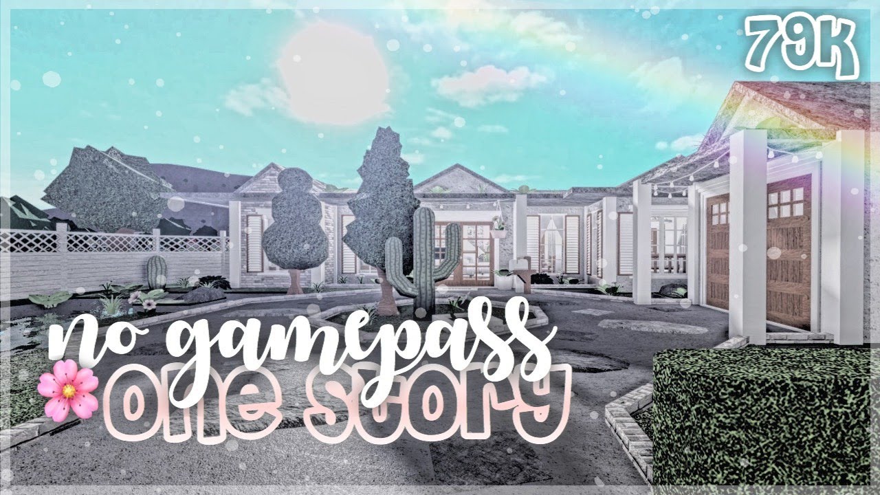Bloxburg | No Gamepass One Story Home