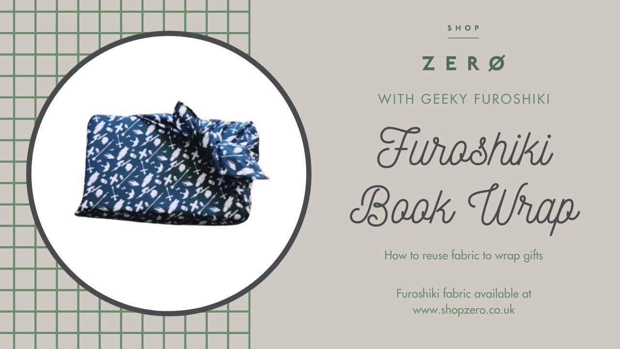 How to gift wrap a book the eco-friendly way using Furoshiki fabric