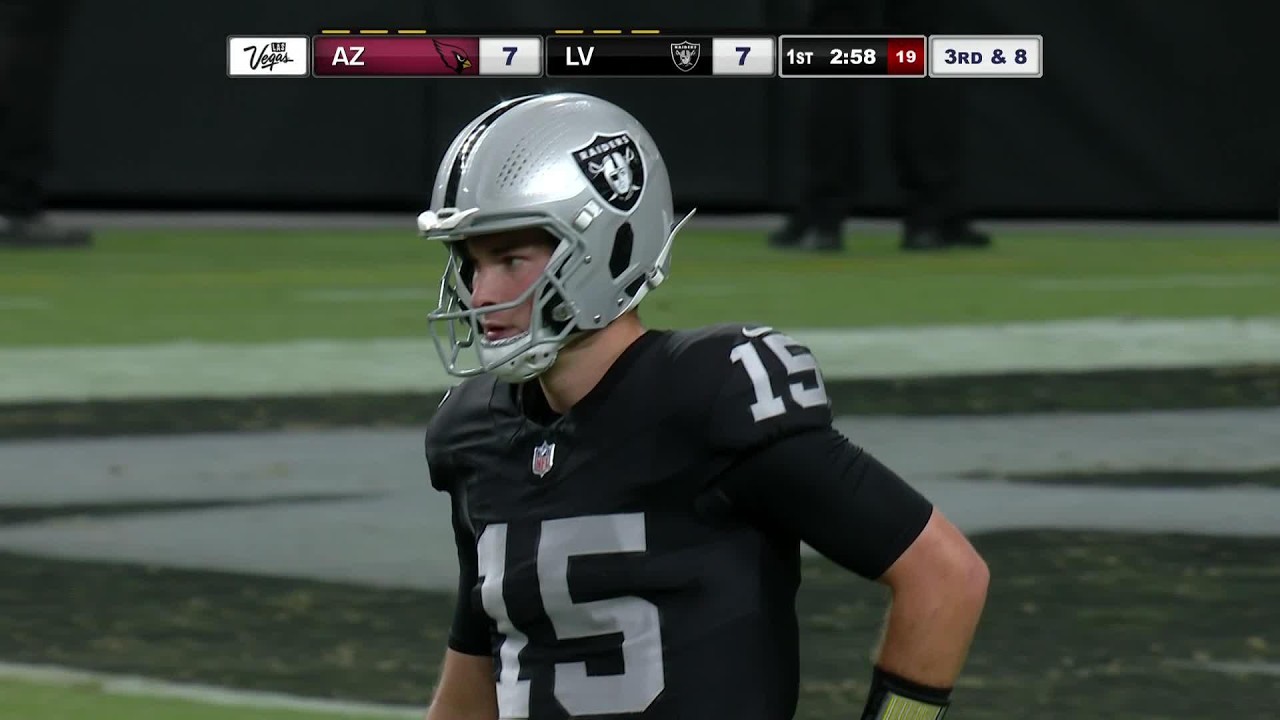 Fernando Mendoza's First Pass Completion as a Raider