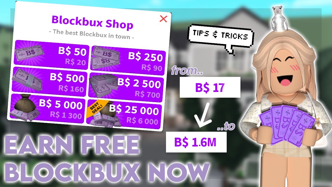 Лучшие способы получить BLOCKBUX бесплатно | Bloxburg | Cloudixia ♡