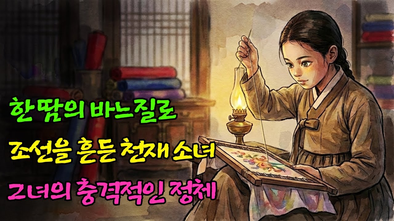 [조선 야사]: 바느질로 조선을 뒤집은 천재 소녀, 그 아이의 정체는?ㅣ천재아이| 야담 | 옛날이야기 | 오디오북 | 전설 | 민담 | 사연 |