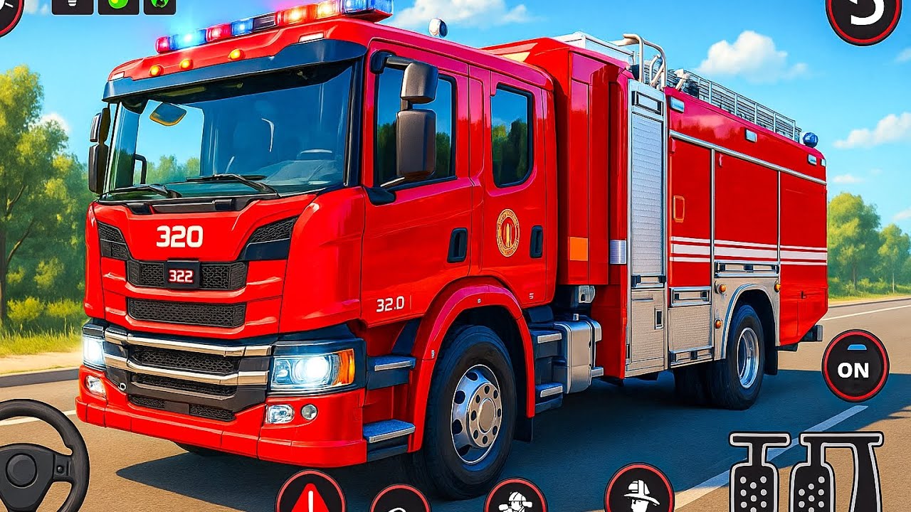 Real Fire Truck Driving Simulator 3D - Firefighter Truck Game - Android Gameplay