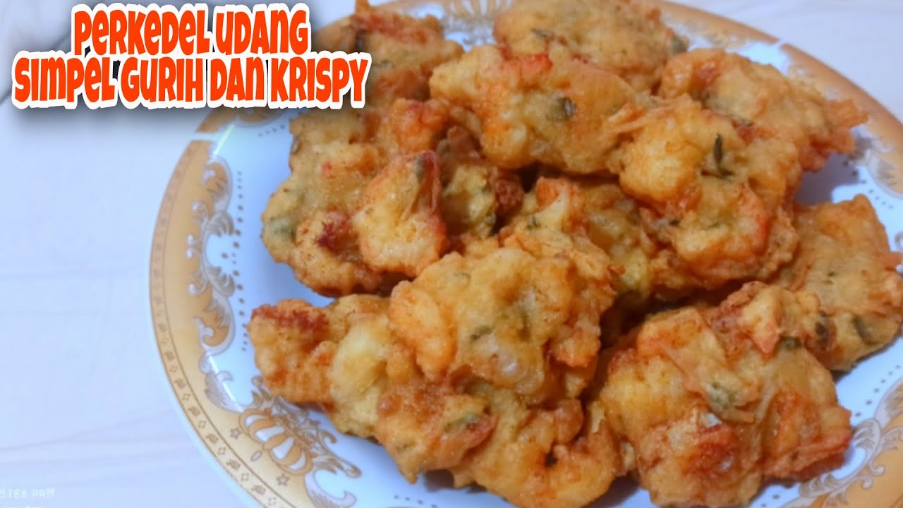 Perkedel udang gurih dan crispy