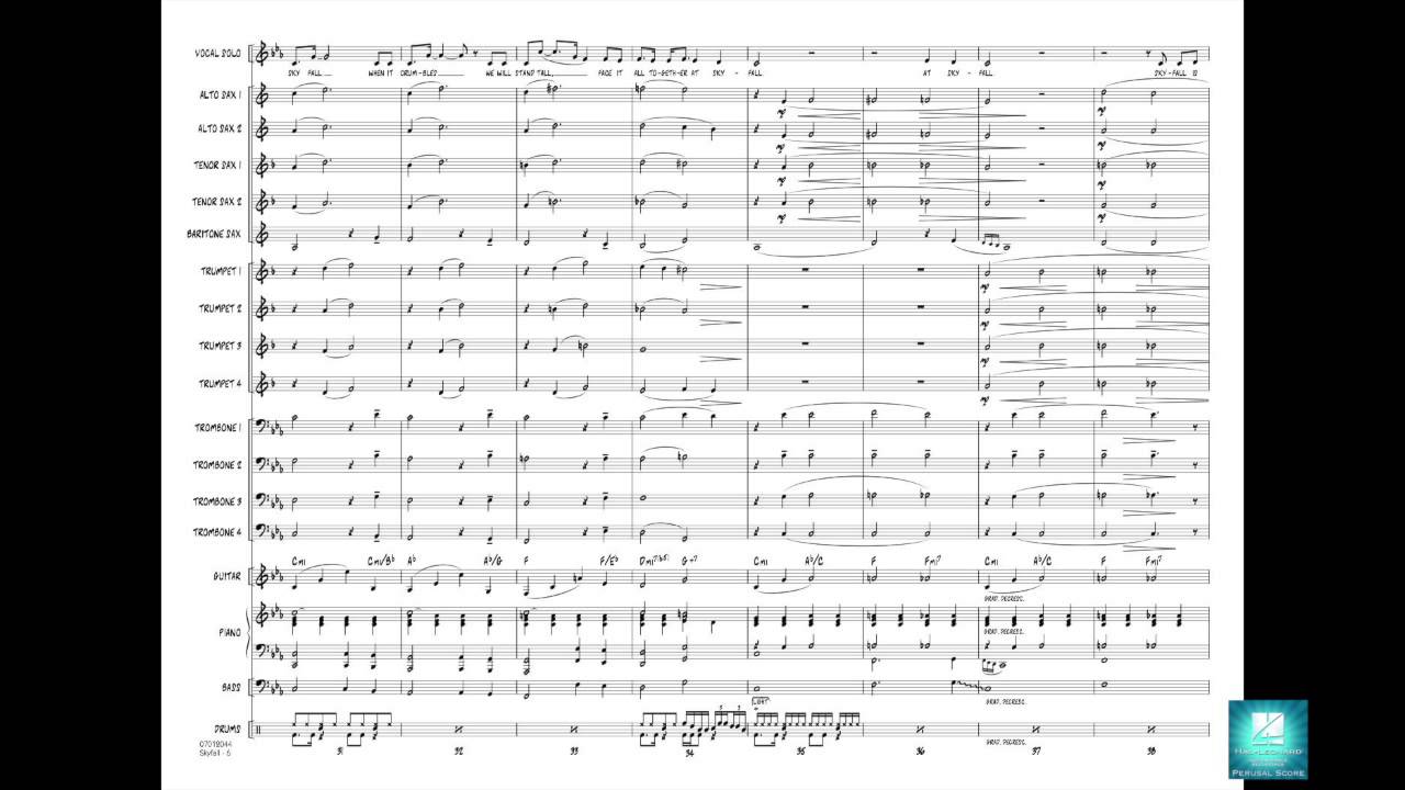 Skyfall arranged by Roger Holmes