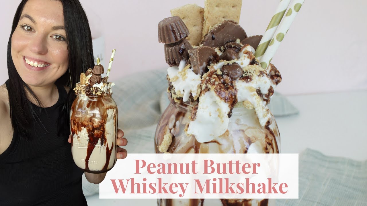 Peanut Butter Whiskey Milkshake | The BEST Alcoholic Milkshake Recipe - Homebody Eats