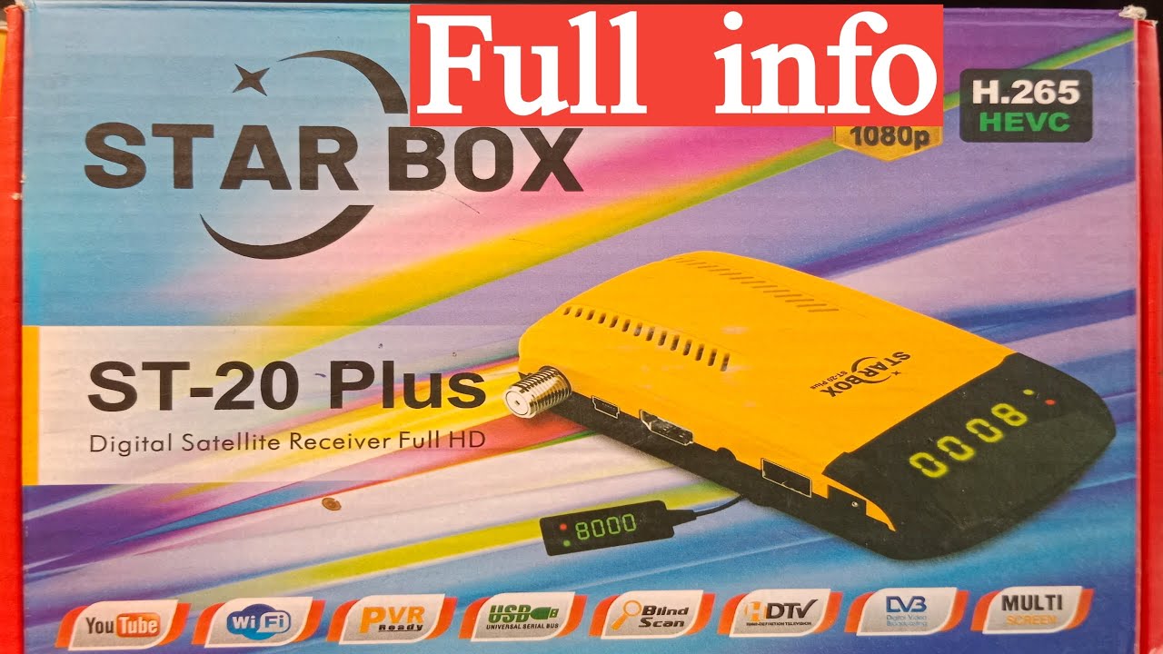 STAR BOX ST -20 Plus UNBOXING || FULL INFO ||Forever server dish receiver