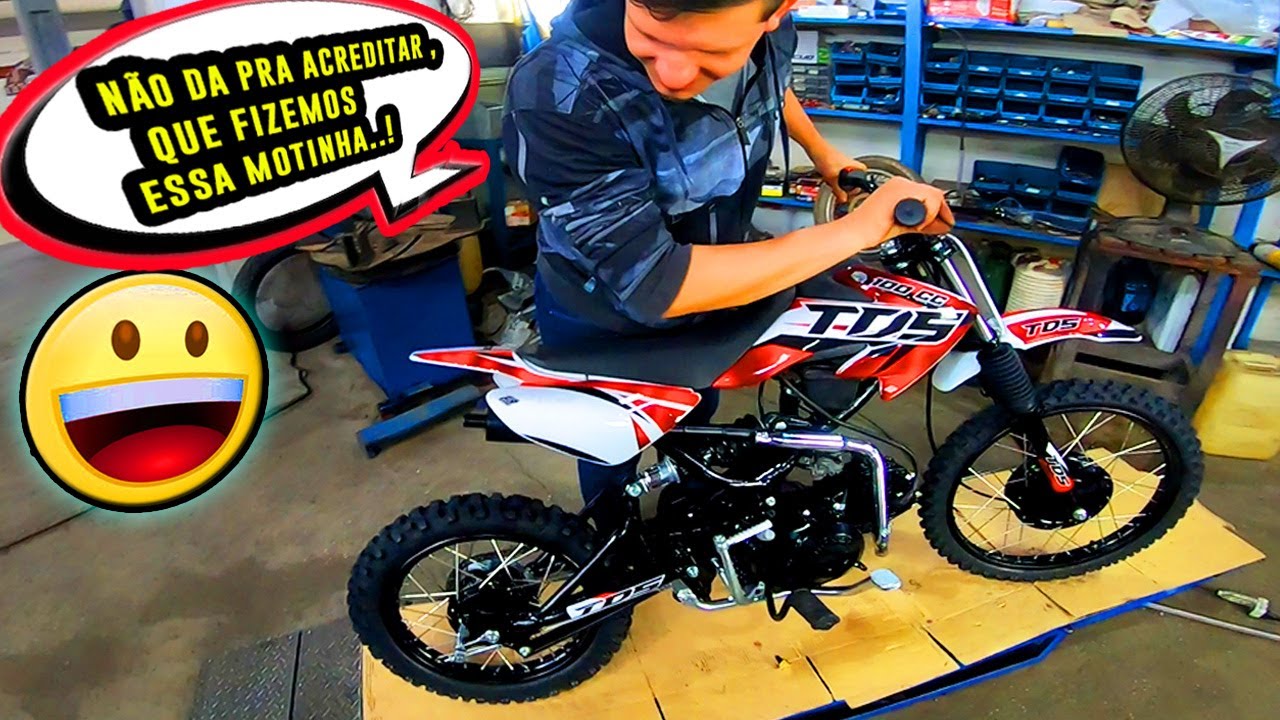 MINI MOTO CROSS feita na OFICINA  * FICOU INCRIVEL