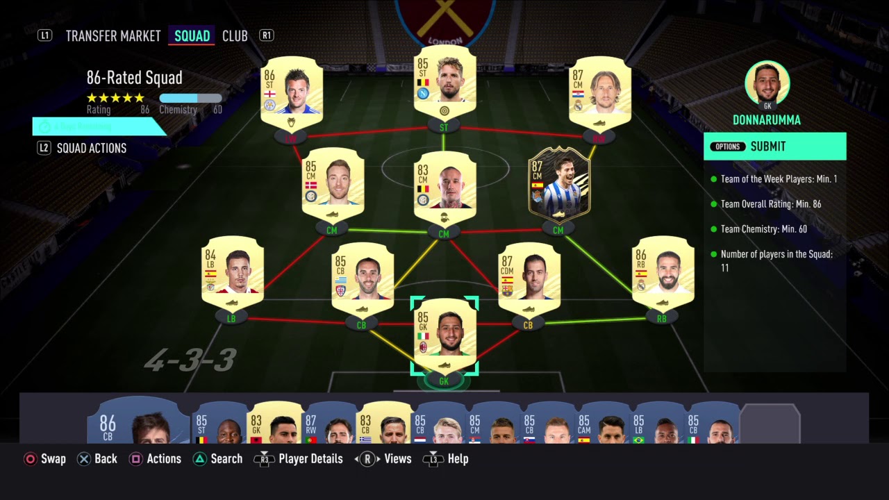 SBC FIFA 21 Base Icon upgrade 86 Rated Squad CHEAPEST METHOD