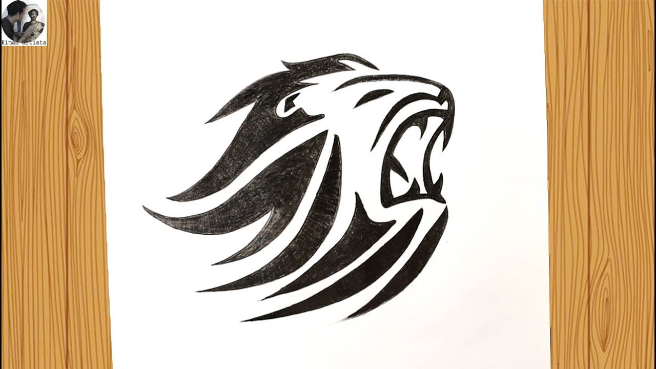 How To Draw Little Singham Lion Tattoo Step By Step | Little Singham Lion Drawing | Art Video