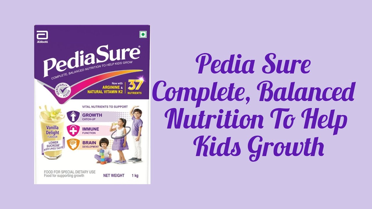 pedia sure complete, balanced nutrition to help kids grow 37 nutrients dairy based beverage mix