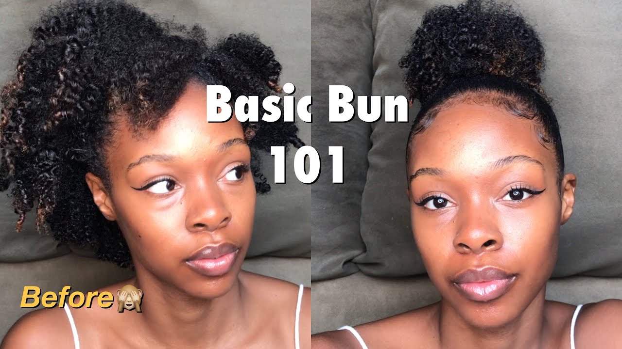 Curly Bun and Baby Hair!| High Bun Tutorial on Type 4 Natural Hair