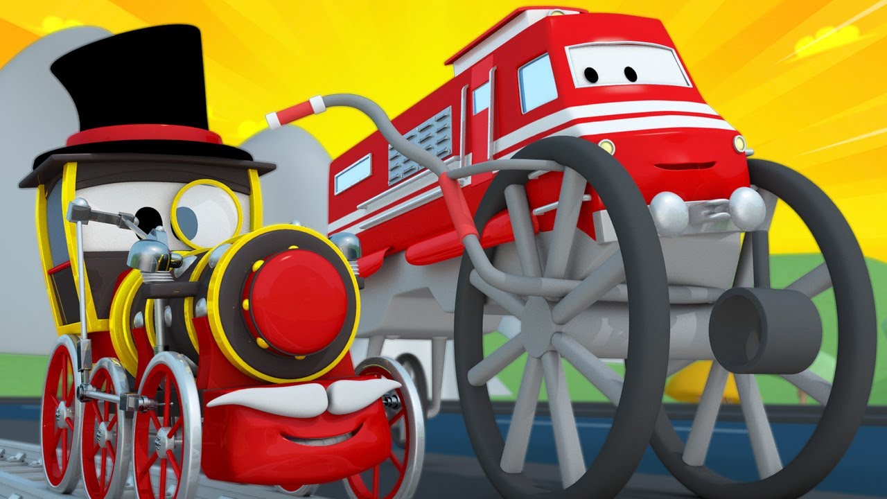 Train for kids -  The penny farthing train  - Troy The Train in Car City