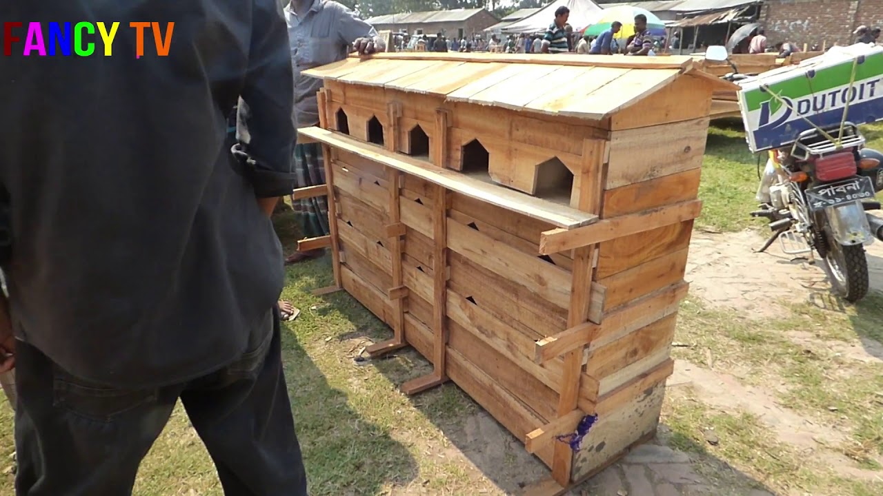 Simple pigeon house | Pigeon Coop made of wood and bamboo