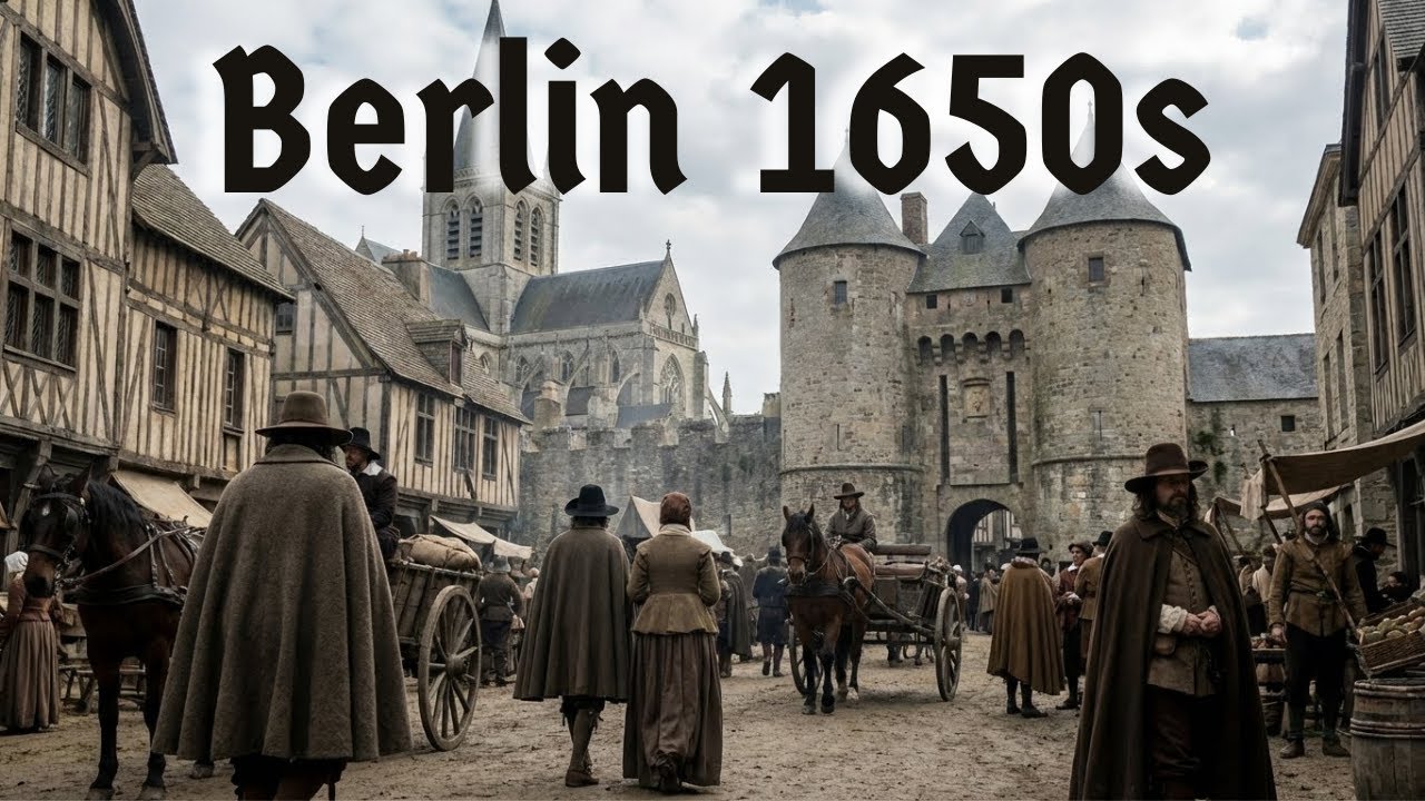 Berlin 1650: AI Reconstruction of Prussia's Garrison Town & Future Capital