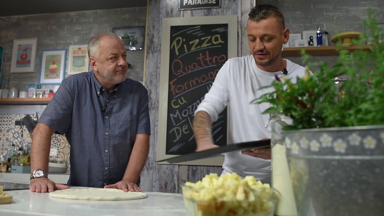 Reteta - Pizza Quattro Formaggi cu George si Toni Delaco
