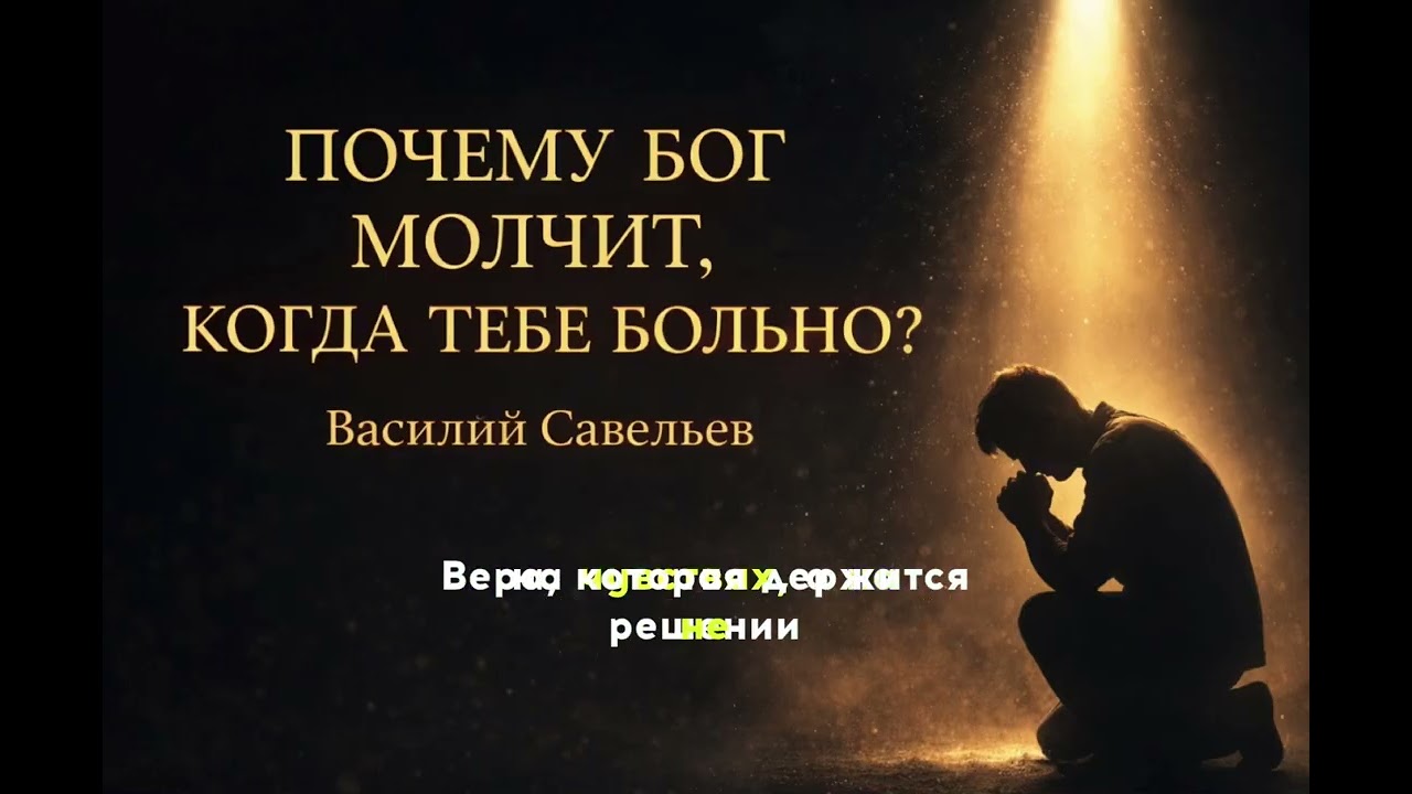 Почему Бог молчит когда тебе больно