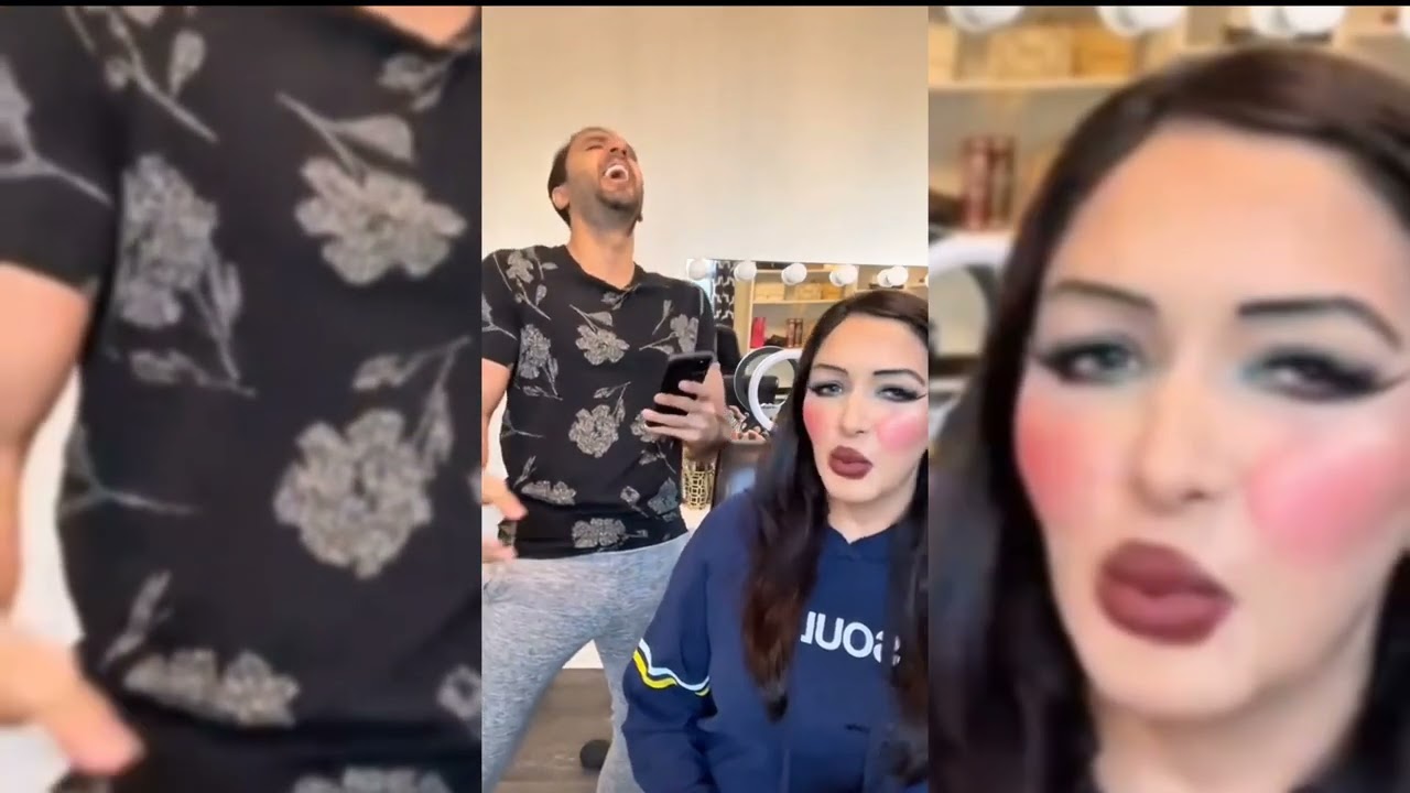 Ugly makeup prank to see the reaction of husband #funny #prank #couplegoals