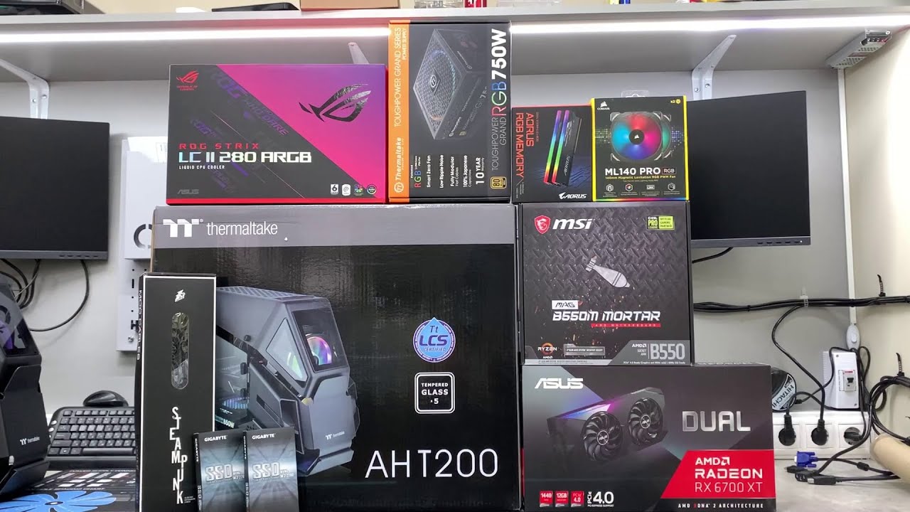 Gaming PC Build 2021 | Ryzen 5 5600X | AH T200 Black | MAG B550M MORTAR | RX 6700 XT ASUS 12Gb