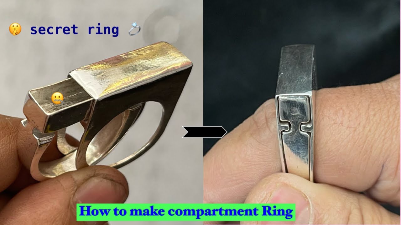 Men’s Compartment Ring Making | Secret compartment ring