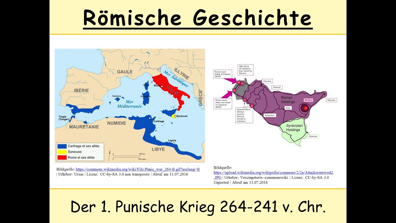 Erster Punischer Krieg 264-241 (Römisches Reich | Karthago) 1/2