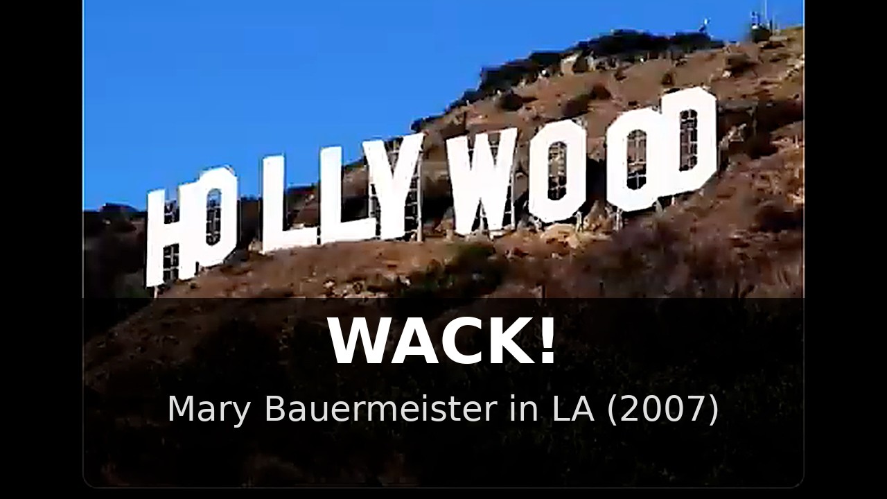 Mary Bauermeister @ WACK! - Art and the Feminist Revolution (Los Angeles, 2007)