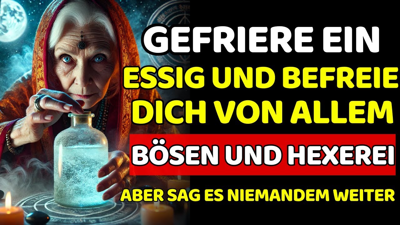 😱 GIB ALLES BÖSE UND DIE HEXEREI ZURÜCK, INDEM DU ESSIG EINFRIERST | Buddhistische Lehren