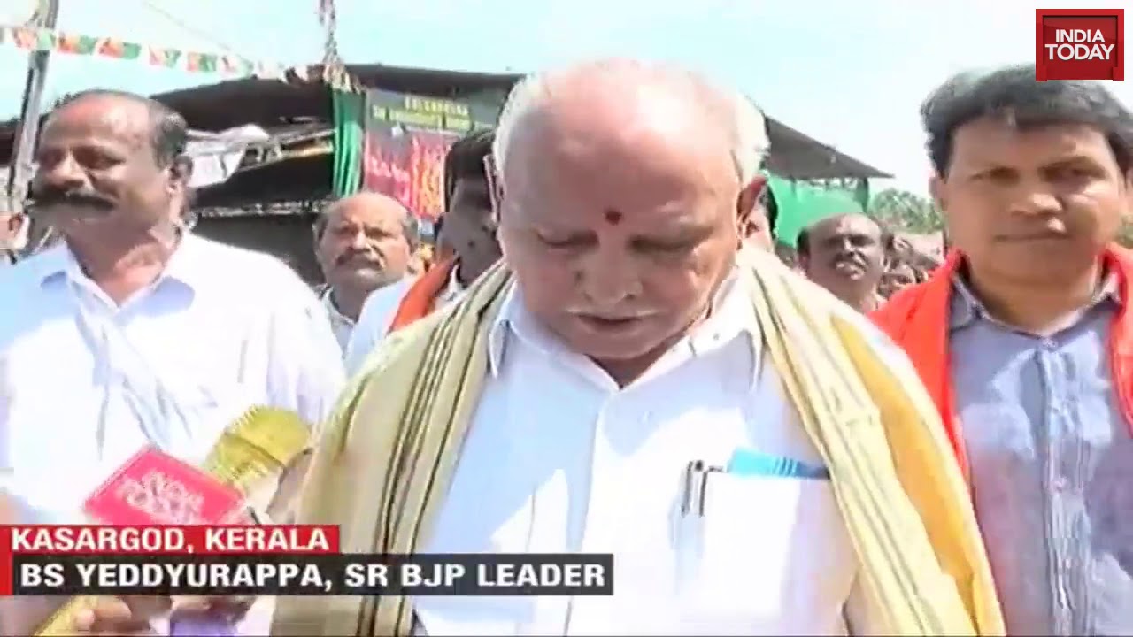 Yeddyurappa Speaks To India Today On BJP's 'Save Sabarimala Rath Yatra'