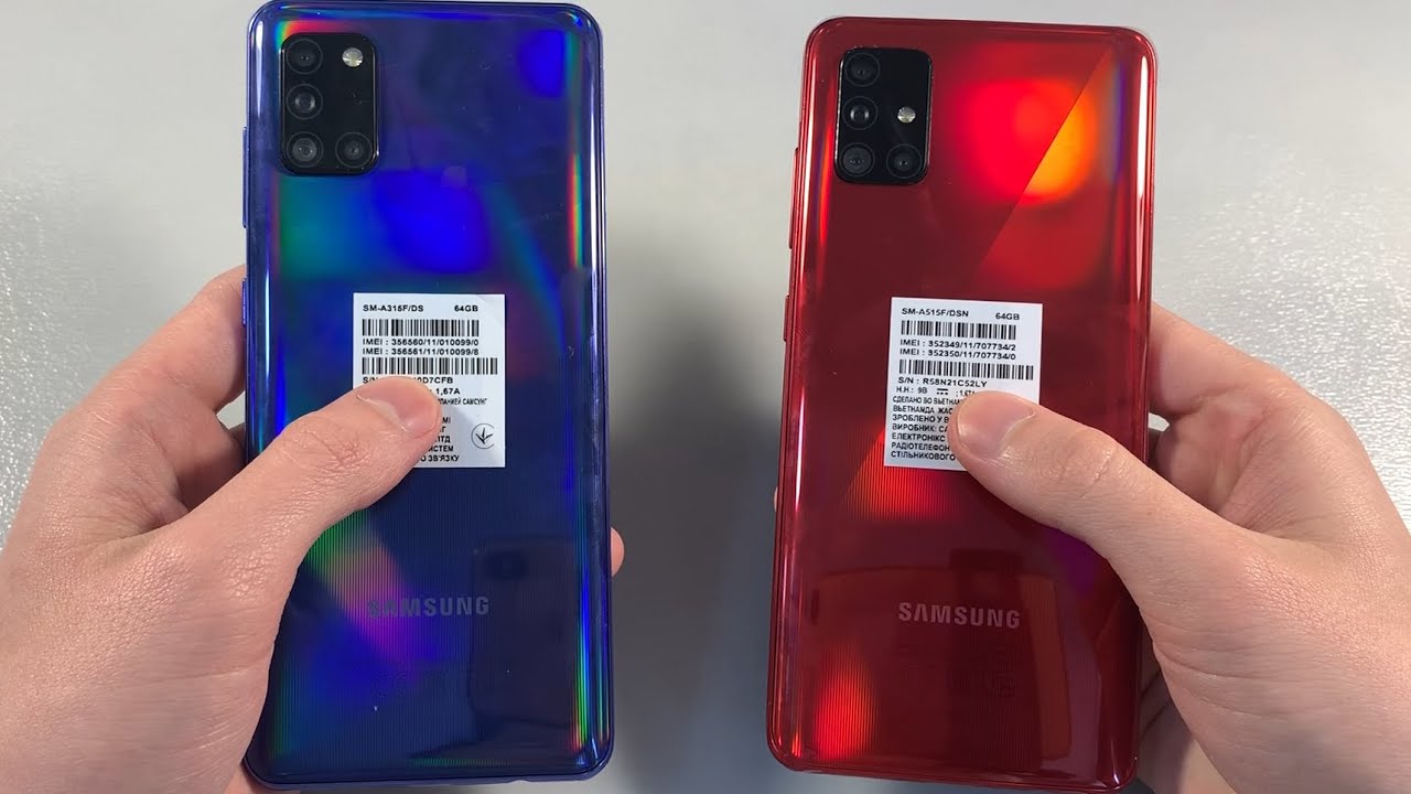 Samsung Galaxy A31 vs Samsung Galaxy A51