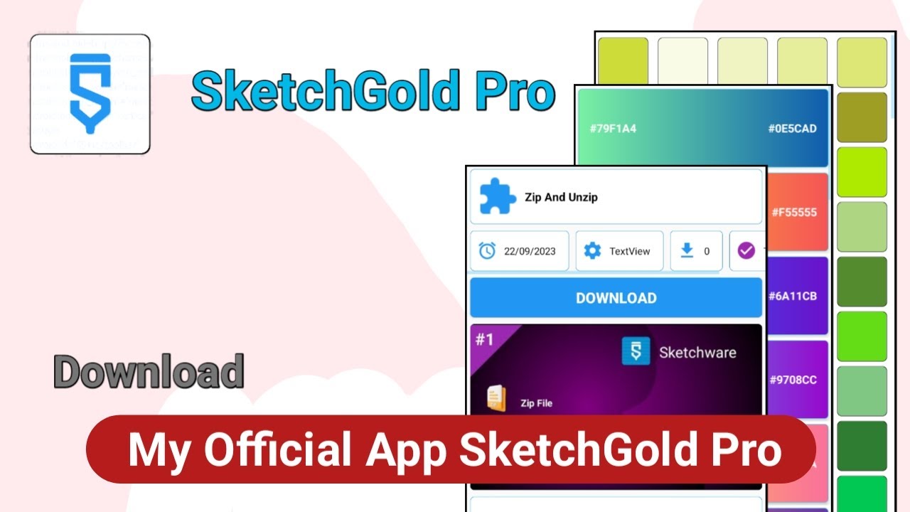 How to Download SketchGold Pro my New Official App