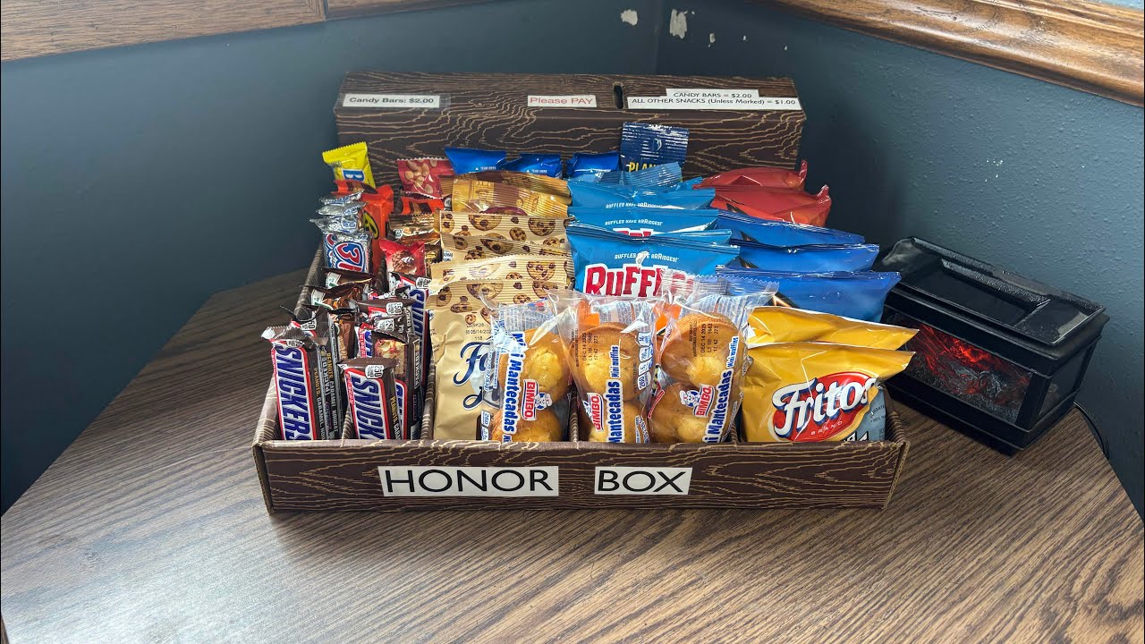 RESTOCKING my Snack Box (VENDING) Honor Box POV 