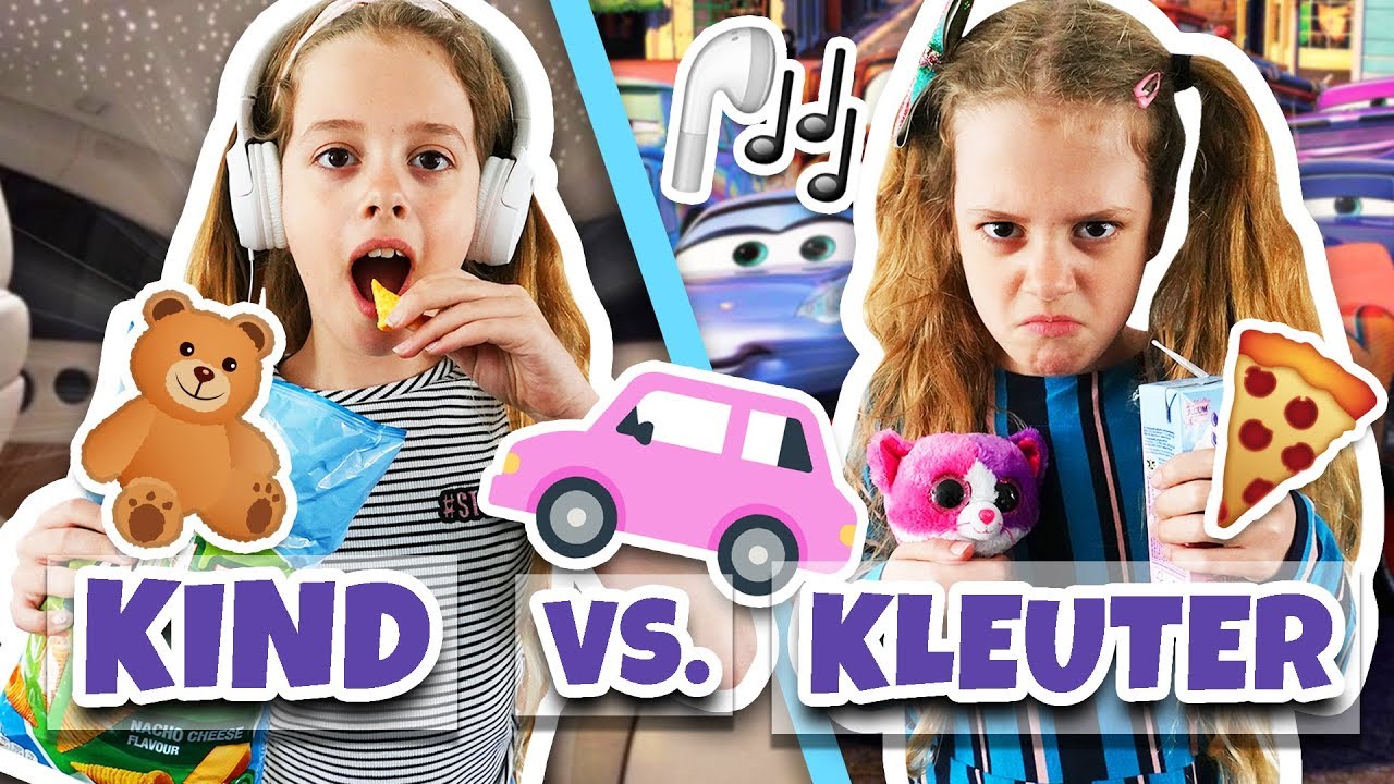 SKETCH: KIND VS KLEUTER #4 (IN DE AUTO) 🚗 🚙 !! - Broer en Zus TV #321