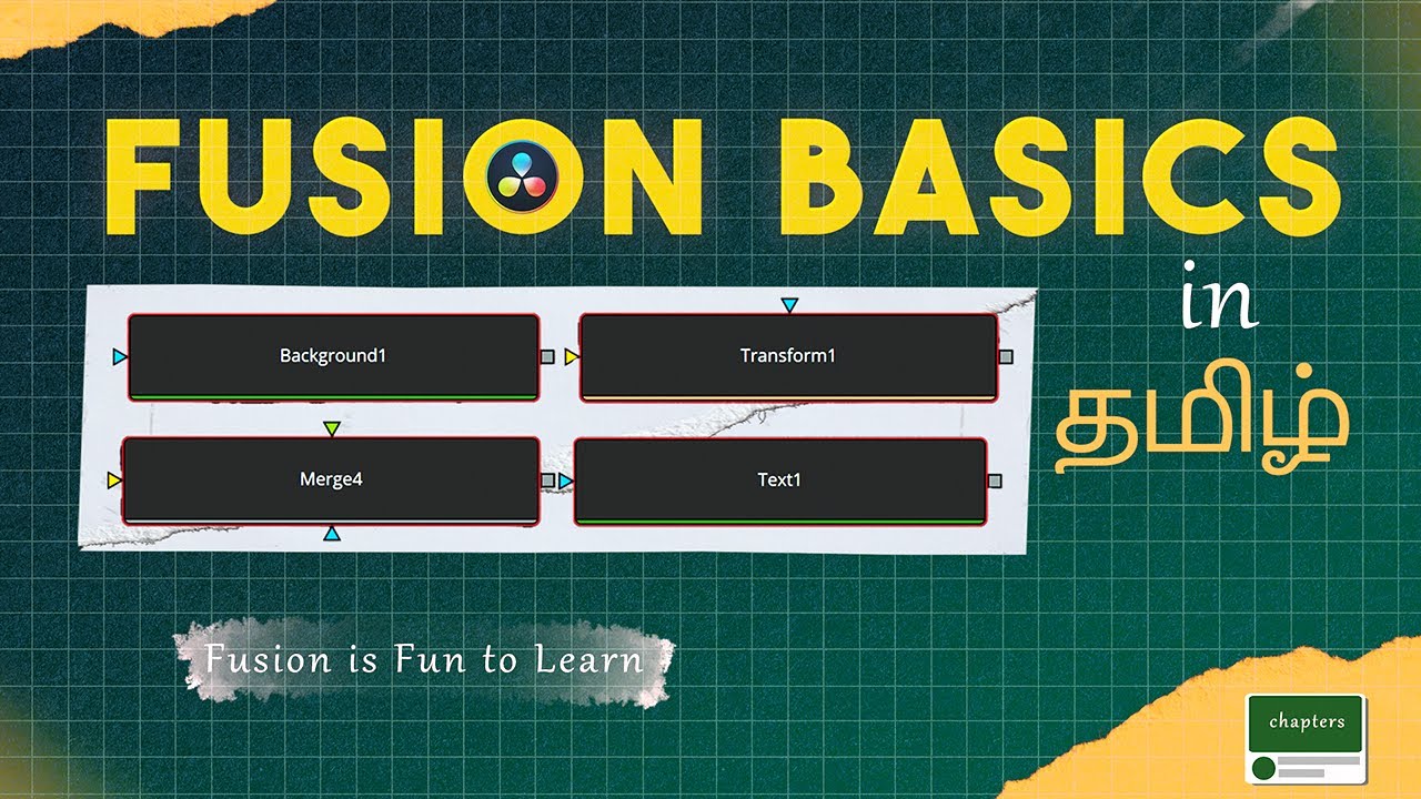 Fusion ரொம்ப ஈஸி  | Basics of Fusion  [ Davinci Resolve ] - Beginner Friendly Tutorial in தமிழ்