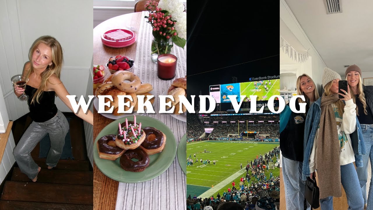 VLOG: oakleys bday weekend, friends in town, and Jags v Ravens game!!