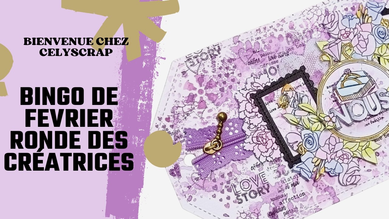BINGO DE FEVRIER RONDE DES CRÉATRICES CÉLÉBRONS L'AMOUR @Atelier Craie - Sandrine