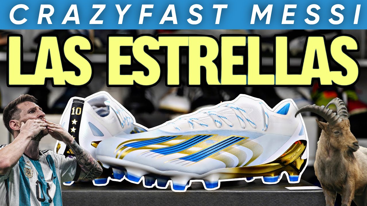 LAS ESTRELLAS Crazyfast Messi. El botín mas lindo que Adidas hizo para Leo en la selección ARGENTINA