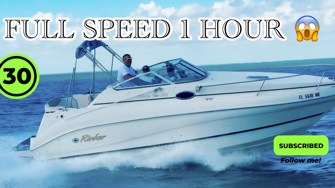 We Ran the Boat at Full Speed for 1 Hour… Big Step for Me 😳
