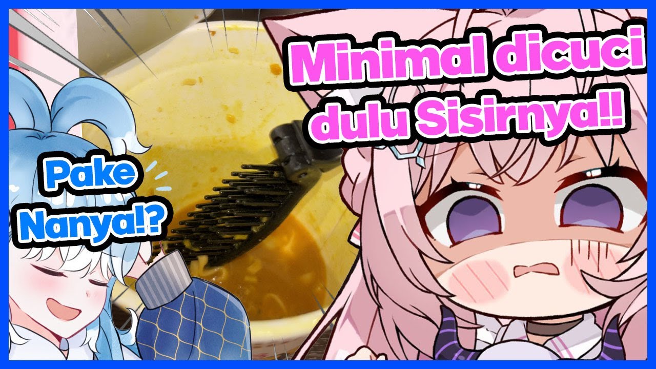 Koyori gk espek Kobo makan mie pake sisir dan khawatir tentangnya!!