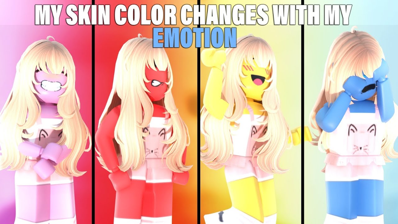 The Girl Whose Skin Color Changes With Emotion | roblox brookhaven 🏡rp