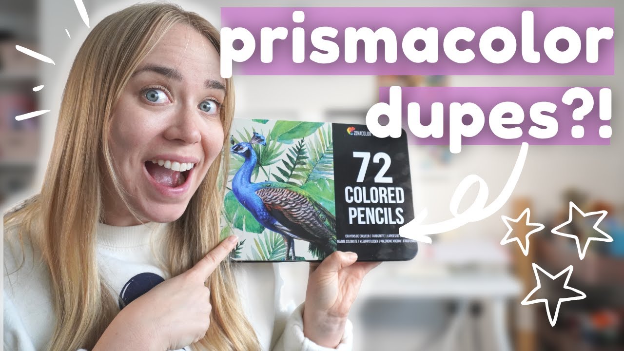 Это идеальные аналоги карандашей Prismacolor? Тестирование карандашей Zenacolor и Prismacolor!