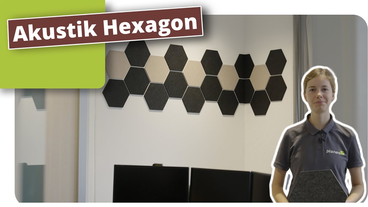 Akustik Filzpaneel anbringen - planeo Hexawall