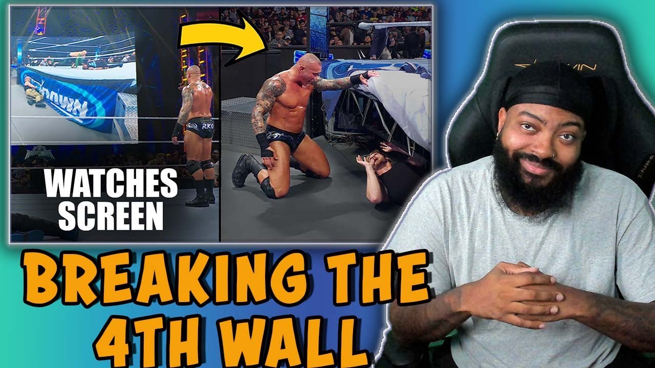 ROSS REACT TO 20 MINUTES OF WWE WRESTLERS HILARIOUSLY BREAKING THE FOURTH WALL