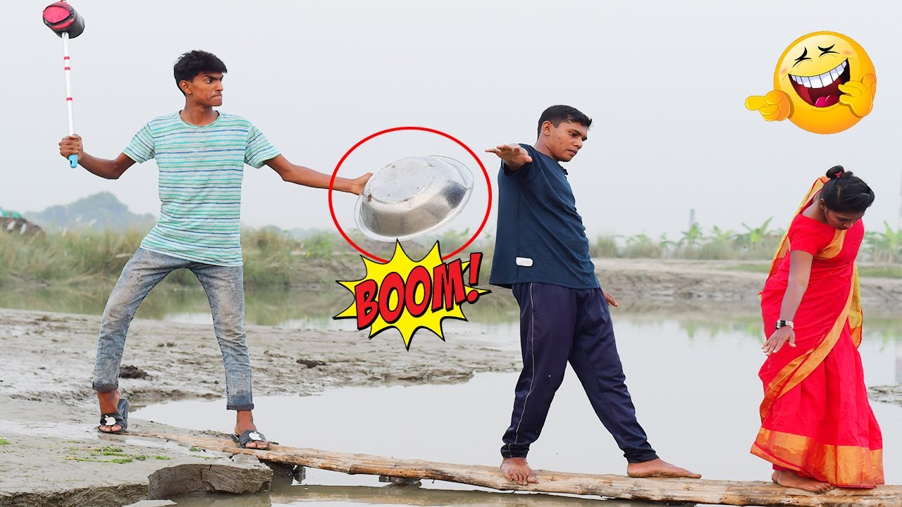 Crazy Funny video 2022 | Big Dish Hit Fun With Couple | Part 3 By CZ Fun Tv