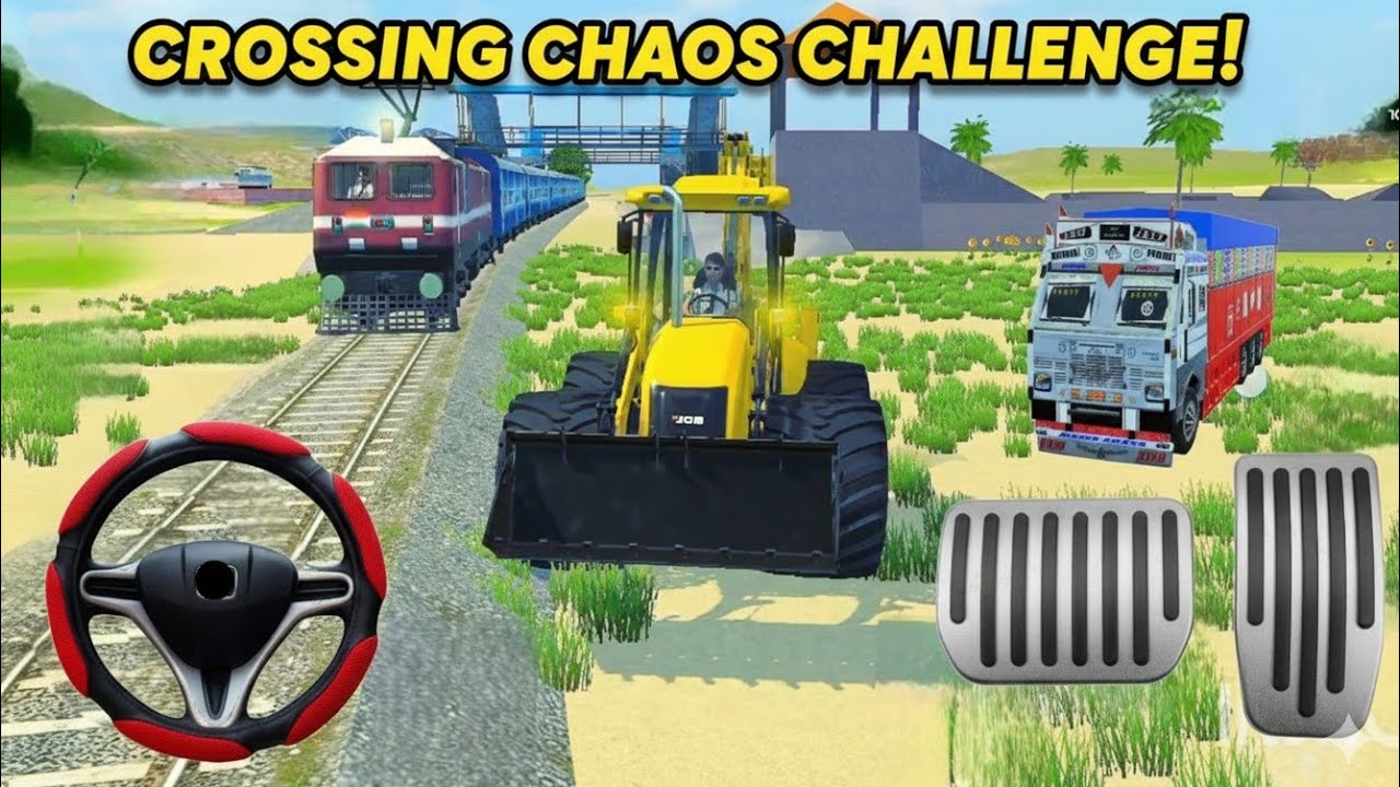 Wande Bharat Train VS JCB 😱 | @DesiSim-t6y